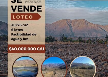 EN VENTA: amplios terrenos con vista a las montañas en Granallas, Putaendo, Provincia de San Felipe.