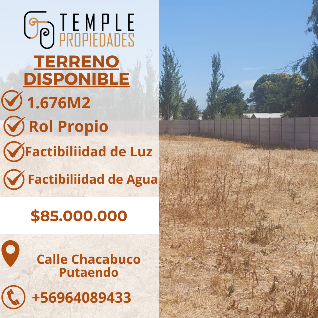 TERRENO CENTRO DE PUTAENDO