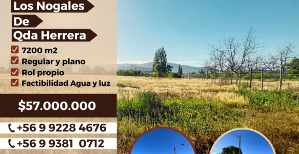 TERRENO EN VENTA Quebrada de Herrera, Putaendo