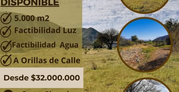 SE VENDE LOTEO A ORILLAS DE CALLE, SECTOR PLAZUELA PUTAENDO